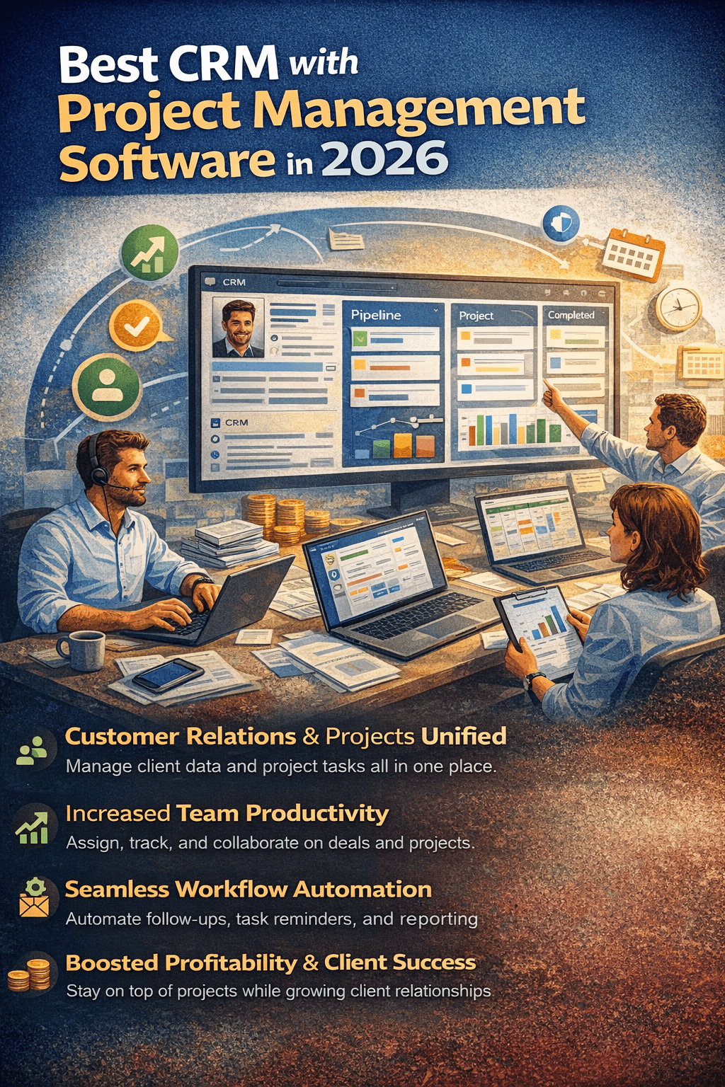 Best CRM with Project Management Software 2026 | Intell Call